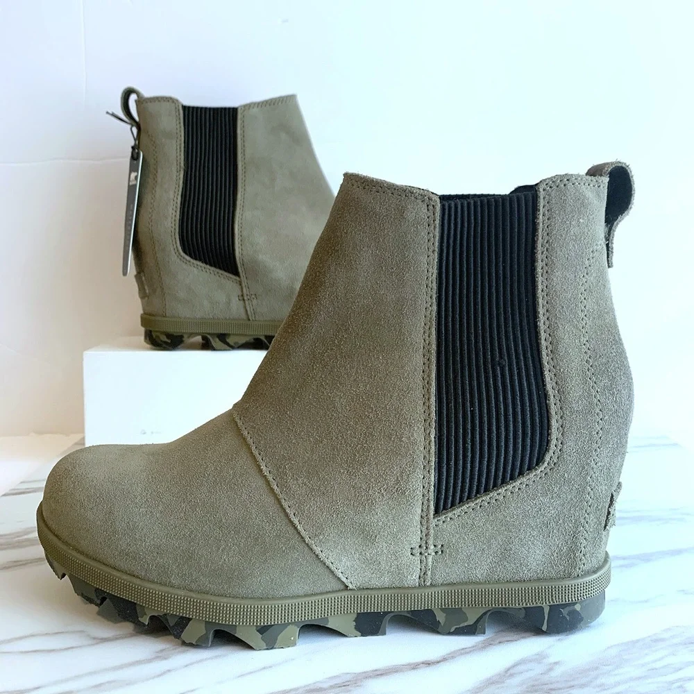 Sorel Sage Gray Joan of arctic Wedge II Chelsea - Picture 3 of 10